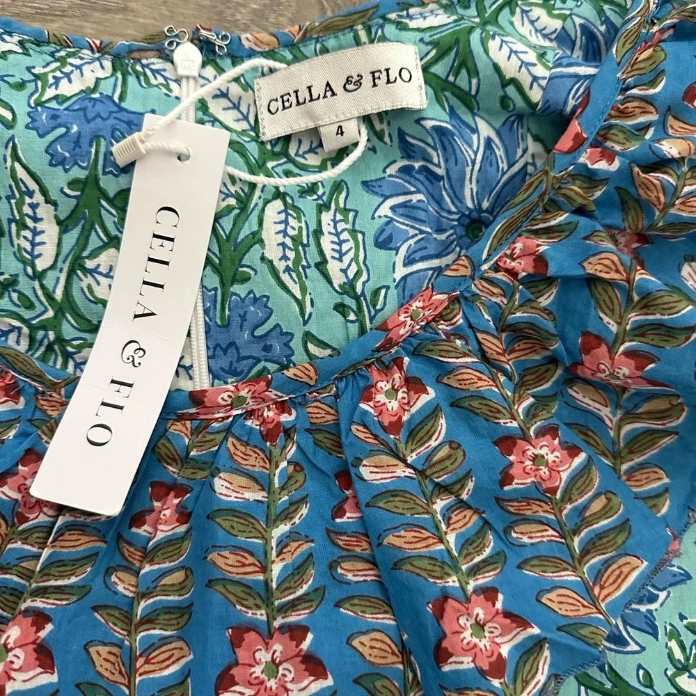 ๐บNWT Cella & Flo Floral Fashion Dress โ Size 4 - Picture 9 of 16
